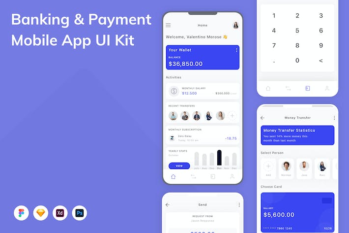 Banking & Payment Mobile App UI Kit