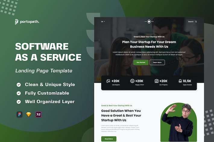 IBI - Software as a Service Landing Page