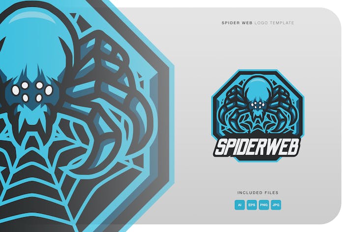 Spider Web Logo Template