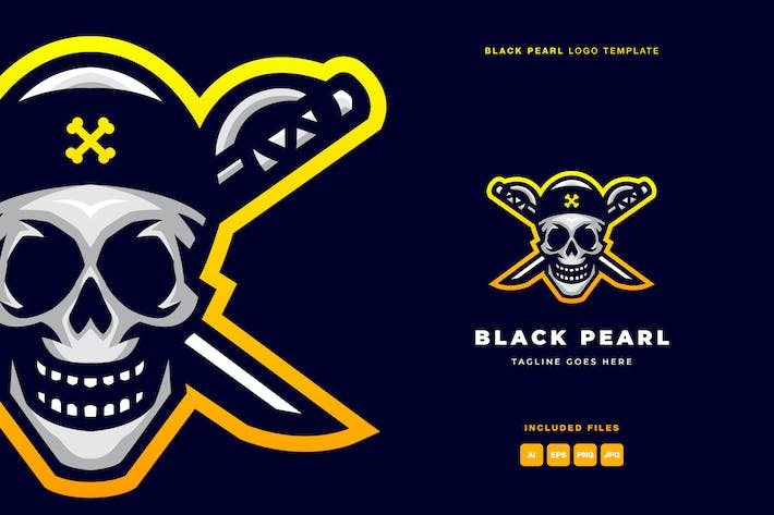 Black Pearl Logo Template