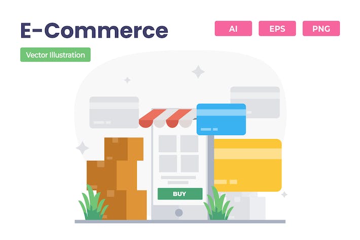 E-Commerce Vector Illustration