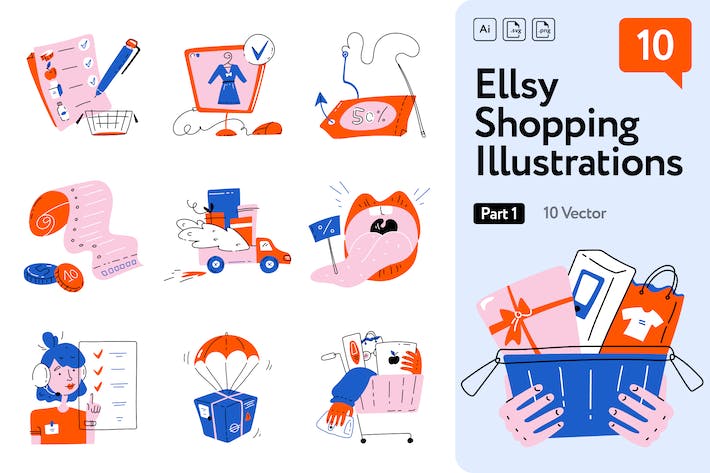 Ellsy Shopping Illustrations Part 1