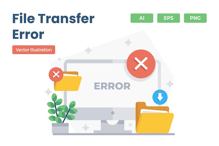 File Transfer Error Illustration