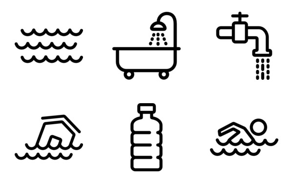 Water 30 icons